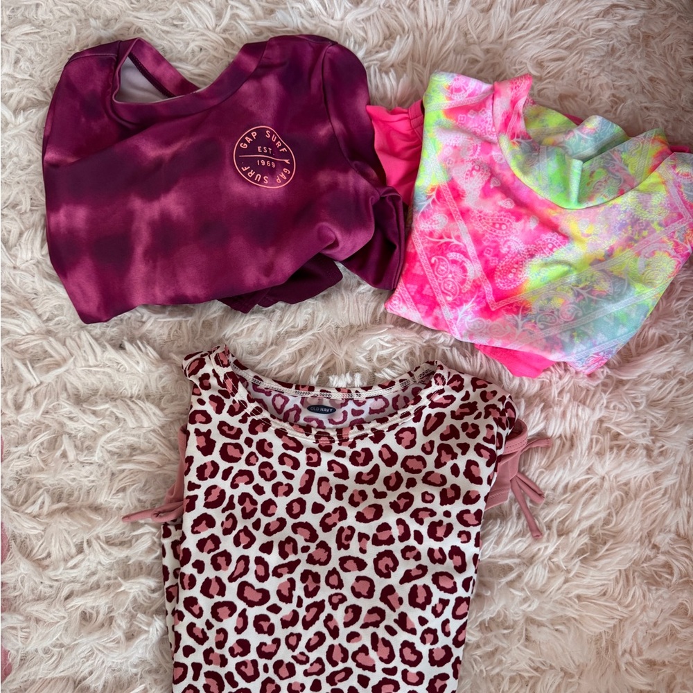 GAP Pink Tie-Dye Surf Top